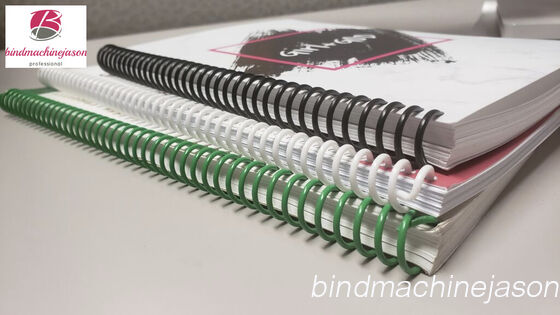 Plastic coil forming and binding machine PS420 used for notebook with differ thickness proveedor