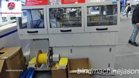 Plastic coil forming and binding machine PS420 used for notebook with differ thickness proveedor